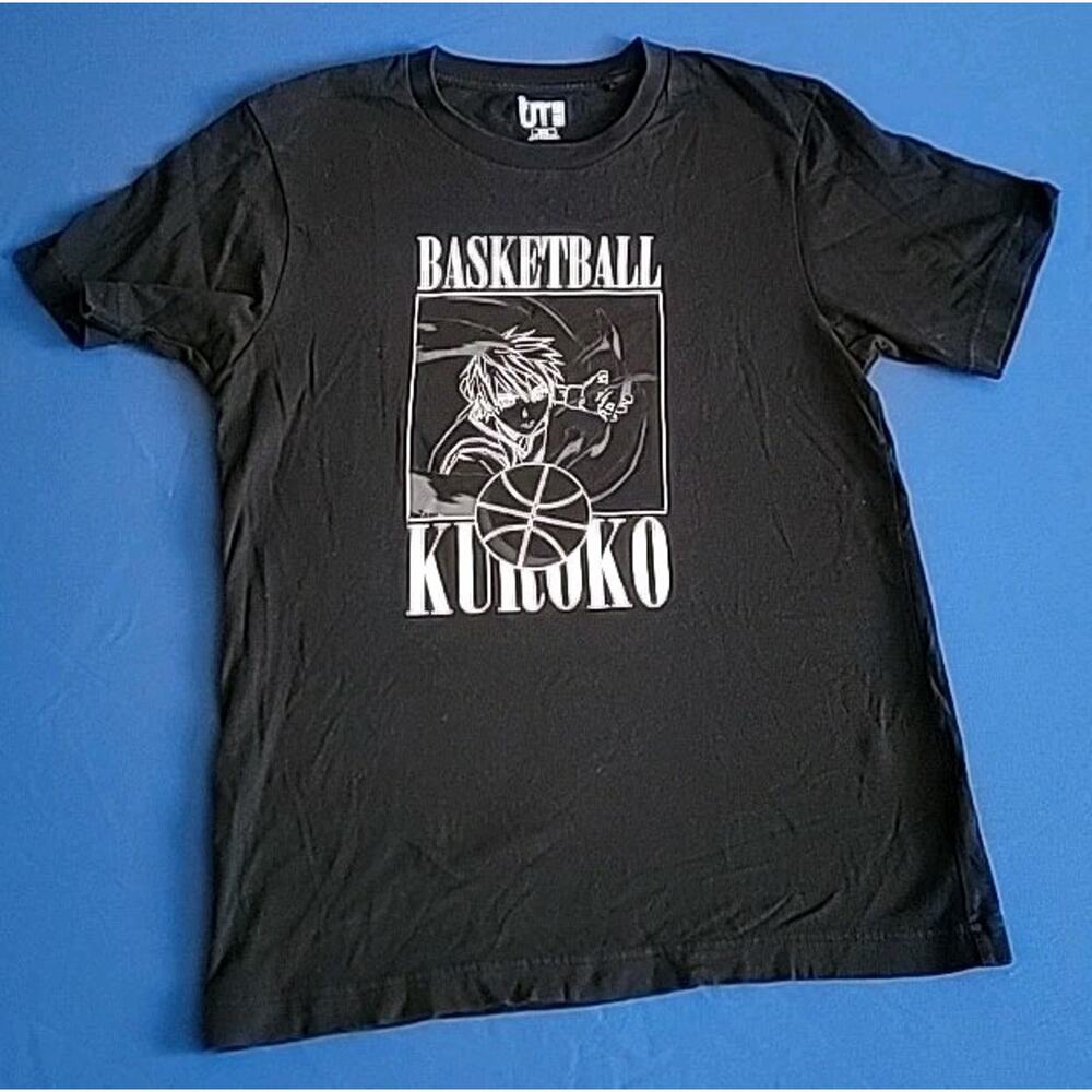 MANGA x UNIQLO UT Kuroko's Basketball XXS Graphic T-Shirt Black Tee